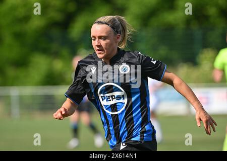 Aalter, Belgium. 11th May, 2024. Fleur Pauwels (17) of Club YLA pictured during a female soccer game between Club Brugge Dames YLA and KRC Genk Ladies on the 8th matchday in play-off 1 of the 2023 - 2024 season of the Belgian Lotto Womens Super League, on Saturday 11 May 2024 in Aalter, BELGIUM . Credit: sportpix/Alamy Live News Stock Photo