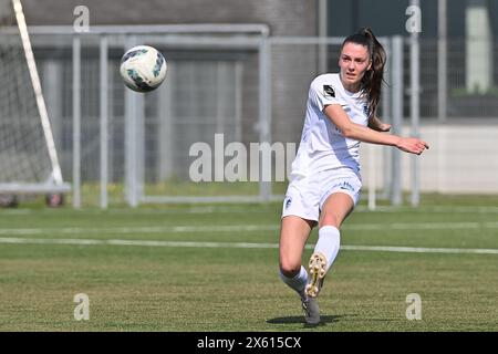 Aalter, Belgium. 11th May, 2024. Romy Camps (3) of Genk pictured during a female soccer game between Club Brugge Dames YLA and KRC Genk Ladies on the 8th matchday in play-off 1 of the 2023 - 2024 season of the Belgian Lotto Womens Super League, on Saturday 11 May 2024 in Aalter, BELGIUM . Credit: sportpix/Alamy Live News Stock Photo