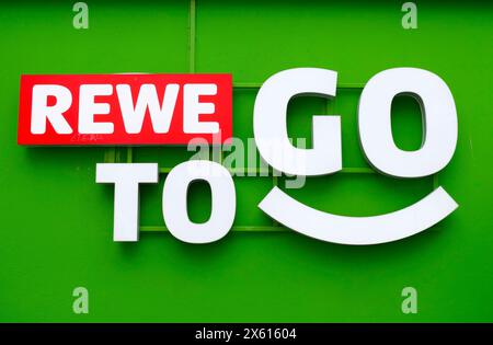 Berlin, Germany. 21st Apr, 2024. 21.04.2024, Berlin. The Rewe to go logo can be seen at a petrol station. Credit: Wolfram Steinberg/dpa Credit: Wolfram Steinberg/dpa/Alamy Live News Stock Photo