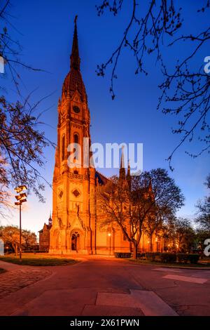 Budapest, Ladislaus-Kirche, Szent Laszlo tÃ r, Ödön Lechner, Gyula Partos 1898 // Budapest, Ladislaus Church, Szent Laszlo tÃ r, Ödön Lechner, Gyula P Stock Photo