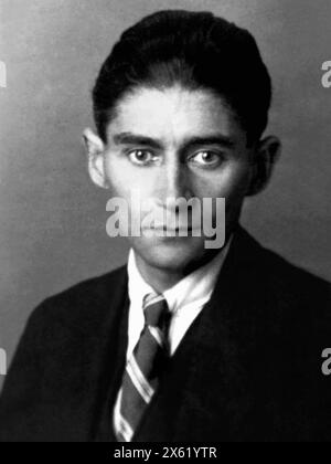 The last known photograph of Franz Kafka. 1923 or 1924. Stock Photo