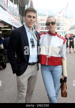 Monaco, France. 12th May, 2024. © PHOTOPQR/NICE MATIN/Jean François Ottonello ; Monaco ; 12/05/2024 ; 14e Grand Prix Historique de Monaco - stands - Louis et Pauline Ducruet Historic Grand Prix in Monaco on May 12, 2024. *** Local Caption *** Credit: MAXPPP/Alamy Live News Stock Photo