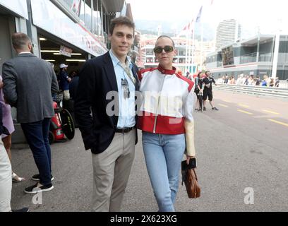 Monaco, France. 12th May, 2024. © PHOTOPQR/NICE MATIN/Jean François Ottonello ; Monaco ; 12/05/2024 ; 14e Grand Prix Historique de Monaco - stands - Louis et Pauline Ducruet Historic Grand Prix in Monaco on May 12, 2024. *** Local Caption *** Credit: MAXPPP/Alamy Live News Stock Photo