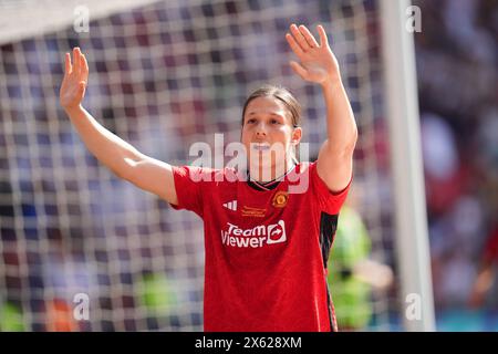 Manchester United's Rachel Williams in action during the Barclays Women's Super League match at