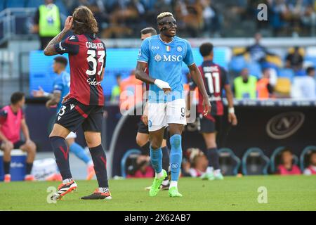 Naples, Italy. 11 May, 2024. Victor Osimhen of SSC Napoli during the Serie A match between SSC Napoli and Bologna FC at Stadio Diego Armando Maradona Naples Italy on 11 May 2024. Credit:Franco Romano/Alamy Live News Stock Photo