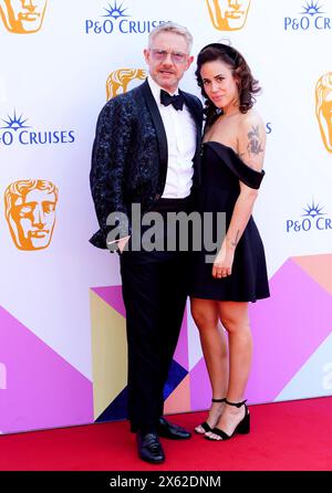 Martin Freeman and Rachel Mariam attending the BAFTA TV Awards 2024, at the Royal Festival Hall in London. Picture date: Sunday May 12, 2024. Stock Photo