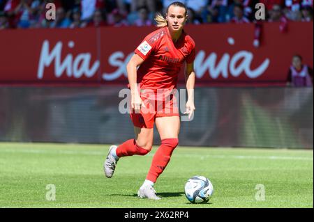 Munich, Germany. 12th May, 2024. Munich, Germany, May 12th 2024: Klara Buehl (17 FC Bayern Munich) during the Google Pixel Frauen-Bundesliga match between FC Bayern Munich and 1. FC Nuremberg at FC Bayern Campus Munich, Germany. (Sven Beyrich/SPP) Credit: SPP Sport Press Photo. /Alamy Live News Stock Photo