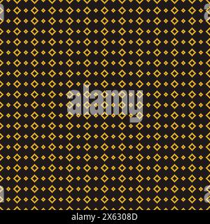 Black Yellow Gold Square Geometric Block Pattern Background Stock Vector