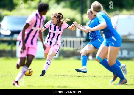 Crawley, UK. 12th May, 2024. Minnie Cruttwell (20 Dulwich Hamlet) in action during the London and South East Regional Womens Premier League game between AFC Crawley and Dulwich Hamlet at Three Bridges FC. Credit: Liam Asman/Alamy Live News Stock Photo