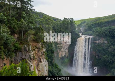 Karkloof waterfall in midlands meander KZN south africa Stock Photo