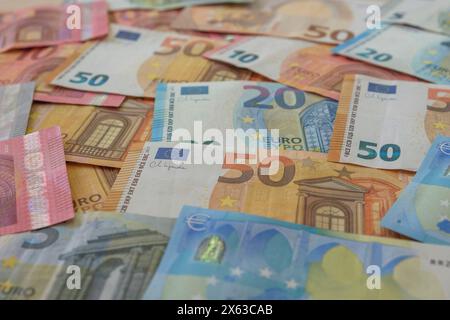 Euro-Scheine *** Euro notes Nordrhein-Westfalen Deutschland, Germany GMS15687 Stock Photo