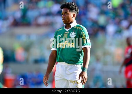 Barueri (SP), 12/05/2024 - Soccer/PALMERIAS-ATHLÉTICO PR -   Endrick from Palmeiras - Match between Palmeiras x Athlético PR, valid for the sixth round of the Brazilian Championship, held at the Barueri Arena, in Barueri, on the afternoom of this sunday, 12. (Photo: Eduardo Carmim/Alamy Live News) Stock Photo