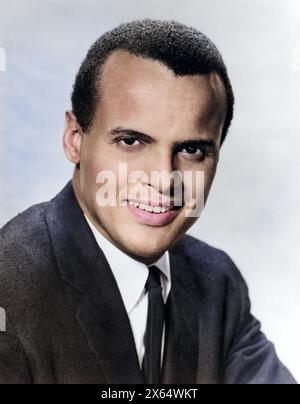 Belafonte, Harold G. 'Harry', 1.3.1927 - 25.4.2023, American singer and actor, portrait, 1950s, ADDITIONAL-RIGHTS-CLEARANCE-INFO-NOT-AVAILABLE Stock Photo