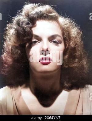 Jane Ru A portrait of Jane Russell, an American actress and singer, known for ...