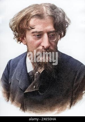Daudet, Alphonse, 13.5.1840 - 16.12.1897, French author / writer, portrait, ADDITIONAL-RIGHTS-CLEARANCE-INFO-NOT-AVAILABLE Stock Photo