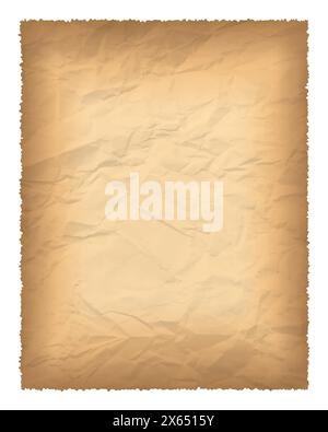 Old paper with burnt edges Stock Vector