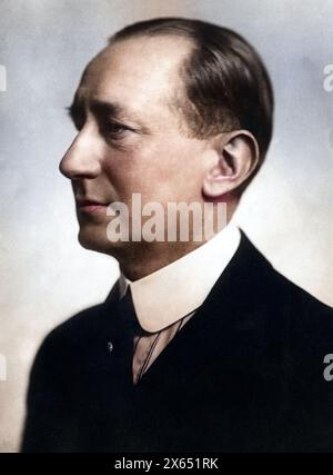 Marconi, Guglielmo, 25.4.1874 - 20.7.1937, Italian engineer and inventor of radiotelegraph system, ADDITIONAL-RIGHTS-CLEARANCE-INFO-NOT-AVAILABLE Stock Photo