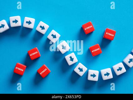 Stress avoidance. Coping and overcoming stress. Stress management. Stock Photo