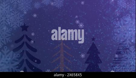 This image features glowing blue and purple particles moving and twisting in a seamless loop against Stock Photo