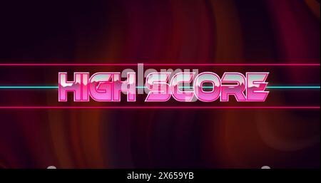 Image of glitch effect over challenge accepted text against red digital wave on black background Stock Photo