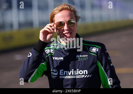 Berlin, Allemagne. 13th May, 2024. POWELL Alice (gbr), Envision Racing, Jaguar I-Type 6, portrait during the 2024 Berlin Rookie Test of the 2023-24 ABB FIA Formula E World Championship, on the Tempelhof Airport Street Circuit on May 13, 2024 in Berlin, Germany - Photo Eric Alonso/DPPI Credit: DPPI Media/Alamy Live News Stock Photo