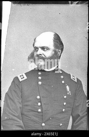 Portrait of Maj. Gen. Ambrose E. Burnside, officer of the Federal Army, Civil War Photographs 1861-1865 Stock Photo