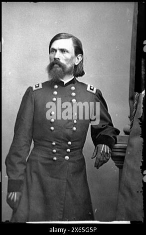 Portrait of Maj. Gen. Thomas L. Crittenden, officer of the Federal Army, Civil War Photographs 1861-1865 Stock Photo