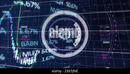 Image of scope scanning over scope scanning Stock Photo
