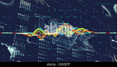 Image of financial data processing and statistics Stock Photo