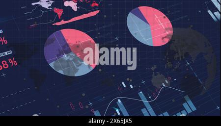 Image of financial data processing and statistics Stock Photo