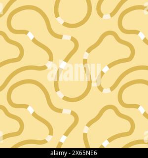 bold doodle lines seamless pattern. Abstract modern squiggle wavy ornament background Fun colorful line Creative minimalist style art background desig Stock Vector