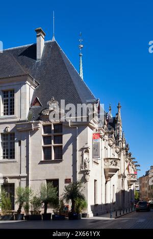 Nancy, France - June 24 2020: The Palace of the Dukes of Lorraine is the former home of the Dukes of Lorraine. It is a building built in the Flamboyan Stock Photo