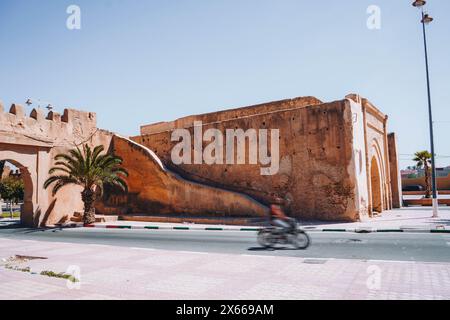 Fortress wall in the city of Taroudant, Morocco Stock Photo