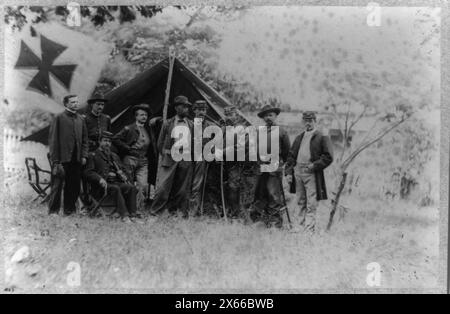 Major General Charles Griffin & staff, Civil War Photographs 1861-1865 Stock Photo