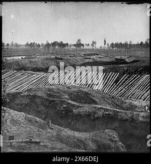 Petersburg, Va. View from breastworks of Fort Sedgwick, Civil War Photographs 1861-1865 Stock Photo