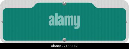 Miami blank street sign with reflective effect in vector Stock Vector