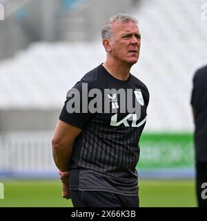 Oval, England. 13 May, 2024. Pictures left to right, Alec Stewart of Surrey County Cricket Club before the Vitality County Championship match between Surrey CCC and Warwickshire CCC. Credit: Nigel Bramley/Alamy Live News Stock Photo