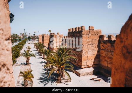 Fortress wall in the city of Taroudant, Morocco Stock Photo