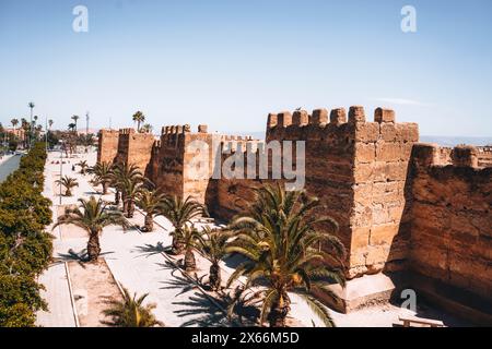 Fortress wall in the city of Taroudant, Morocco Stock Photo