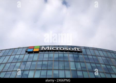 Issy Les Moulineaux, France. 13th May, 2024. General view of the Microsoft's French headquarters in Issy-les-Moulineaux, south of Paris, France, on May 13, 2024. Microsoft, which has been present in France for 41 years, is announcing a 4 billion euro investment this year, the largest to date in the country, to support French growth in the new artificial intelligence economy. Photo by Stephane Lemouton/Pool/ABACAPRESS.COM Credit: Abaca Press/Alamy Live News Stock Photo