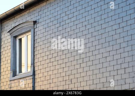 External coating with slate slabs. Paris buildings. Stock Photo