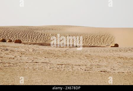 Remains of the Mos Espa Star Wars film set in the Sahara Desert near Tamerza or Tamaghza, Tozeur Governorate, Tunisia Stock Photo