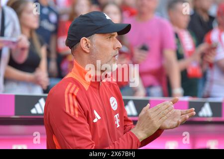 Munich, Germany. 13th May, 2024. MUNICH, GERMANY - MAY 12: Head coach Thomas Tuchel of Bayern Muenchen  during the Bundesliga match between FC Bayern Muenchen and VfL Wolfsburg at Allianz Arena on May 12, 2024 in Munich, Germany.240512 SEPA 24 073 - 20240513 PD5641 Credit: APA-PictureDesk/Alamy Live News Stock Photo