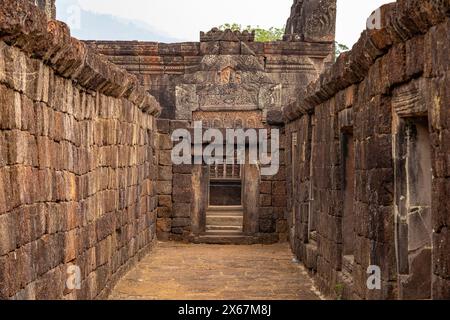 Wat Phu mountain temple, Champasak province, Laos, Asia Stock Photo