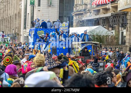 Rose Monday parade Carnival parade in Düsseldorf, North Rhine-Westphalia, Germany, Europe Stock Photo