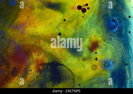 Radiant orbs of color - abstract background Stock Photo