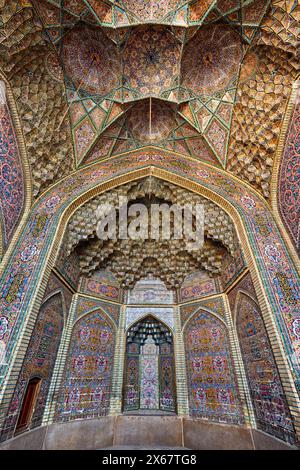 Elaborate multi-colored tilework on exterior walls of the 19th century ...