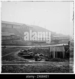 Johnsonville, Tennessee. Federal supply depot, Civil War Photographs 1861-1865 Stock Photo