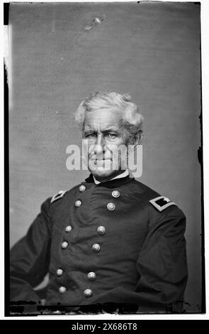 Gen. Lorenzo Thomas, Civil War Photographs 1861-1865 Stock Photo