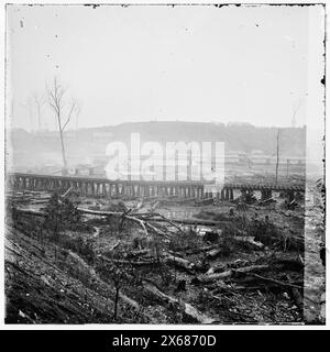 Johnsonville, Tennessee. Federal supply depot, Civil War Photographs 1861-1865 Stock Photo